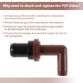thumbnail image 7 of Unique Bargains 1F2013890 PCV Valve for Ford for Ranger 2001-2003 2.3L for Mazda B2300 2001-2003 2.3L Positive Crankcase Ventilation Valve Plastic Black Brown 1 pcs, 7 of 7