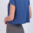 thumbnail image 3 of Real Essentials 5 Pack: Women's Dry Fit Crop Top - Short Sleeve Crew Neck Stretch Athletic Tee (Available in Plus Size), 3 of 5