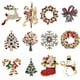 thumbnail image 1 of Broches navideños, regalos de joyería navideña para niñas, incluidos árboles de Navidad, Papá Noel, cascabeles, renos., 1 of 5