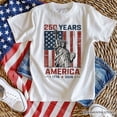 thumbnail image 6 of Statue of Liberty America Flag 250 Years T-Shirt, 4th of July USA Patriotic 1776–2026 Tee, 6 of 6