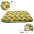 thumbnail image 3 of Tropical Pet Bed, Ripe Guava Fruits with Fresh Leaves Hand Drawn Agriculture Produce, Chew Resistant Pad for Dogs and Cats Cushion with Removable Cover, 24" x 39", Yellow Green, by Ambesonne, 3 of 4