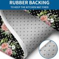 thumbnail image 4 of Pioneer Flower Floral Print Pattern Bathroom Rugs Sets 3 Piece,Toilet Cover Set,Absorbent Non Slip Bathroom Mats Sets with U-Shaped Contour Rug Toilet Rug Set, 4 of 5