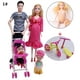Poupées de Famille Ensemble Maman Enceinte Doll avec Papa Doll Poupées et Accessoires – image 1 sur 8