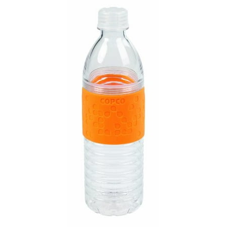 

Copco 25102183 Hydra Reusable Tritan Water Bottle With Spill Resistant Lid And Nonslip Sleeve Chevron Orange