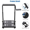 thumbnail image 4 of Racing Wheel Stand, Steering Wheel Stand Compatible with L-ogitech G920 G29 G27 G25 Gaming Cockpit Height Adjustable Foldable Gaming Racing Simulator Steering Wheel Stand NOT Included, Black, 4 of 7