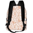 thumbnail image 2 of Lsque Simple Fruit Pattern Backpack – School Travel Canvas Daypack with Ergonomic Padded Straps, Multiple Compartments & Leather Handle, 2 of 3
