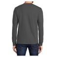thumbnail image 2 of Mafoose Mens Long Sleeve Essential T-Shirt Charcoal 4X-Large, 2 of 6