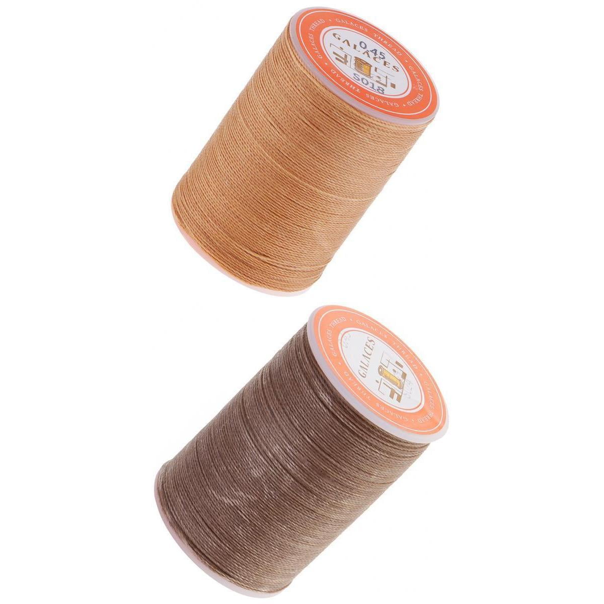 Set of 2 0.45mm Leather Sewing Thread DIY Hand Stitched Repair