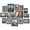 Black, variant on 15 Pack Picture Frames Collage Wall Decor for Mounting or Tabletop Display, Gallery Frame Set for Family, Multi Sizes Including 3pcs 8x10, 6pcs 5x7, 6pcs 4x6, Brown