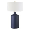 thumbnail image 1 of Henn&Hart 29" Transitional Ceramic Table Lamp in Matte Navy/White, 1 of 3
