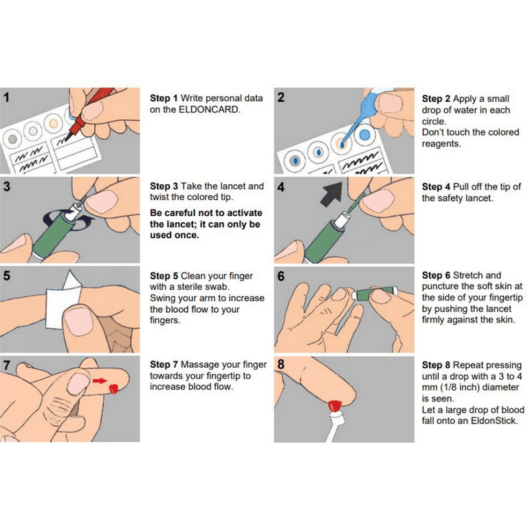 Eldoncard Blood Type Test Kit, Home Science Tools