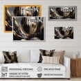 thumbnail image 4 of Designart "Gold And Black Captivating Marble III" Abstract Marble Canvas Wall Art, 4 of 5
