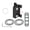 A, variant on Bike Triathlon Race Number Plate Mount Bicycle Seatpost Holder with Rubber Band