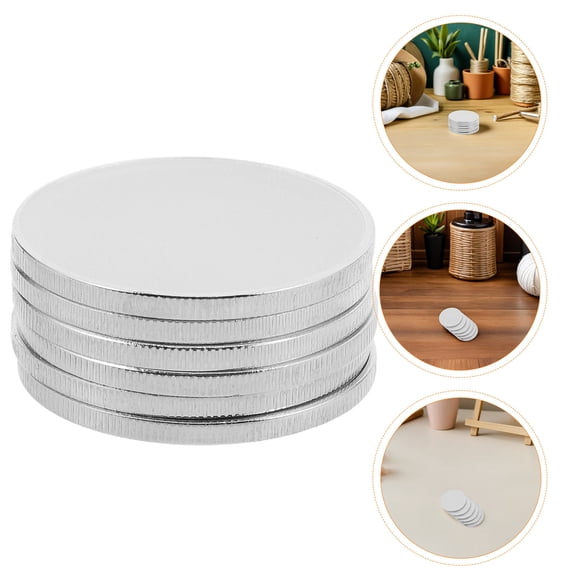 TABLZONE 20Pcs Blank Commemorative Metal Coins Silver Alloy for Crafting Unique Engraved Collector Coins