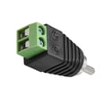 thumbnail image 3 of Adaptador de conector de audio y video RCA macho a terminal de tornillo AV verde para sistema de cámara de seguridad CCTV, 3 of 5