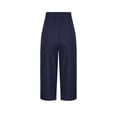 thumbnail image 5 of Horkkom Capri Pants for Women Cotton Elastic Waist Drawstring Pants Summer Casual Loose Pants with Pockets M, 5 of 8