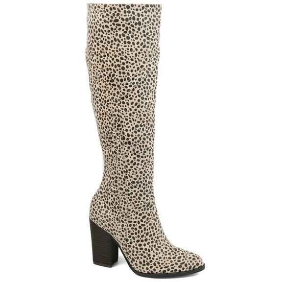Journee Womens Kyllie Stacked Heel Knee High Boots