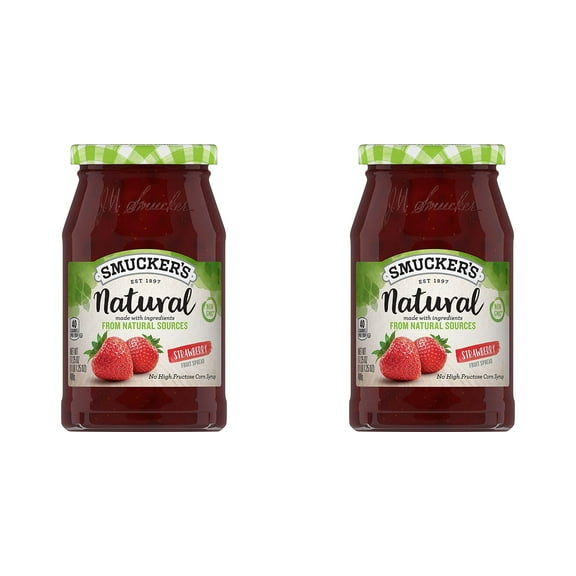 Smucker,S Natural Strawberry Fruit Spread, 17.25 Oz (489 G) (Pack Of 2)