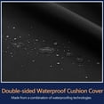 thumbnail image 2 of Outdoor Deep Seating Cushion Set 24x24x4inch  Waterproof Fade-Resistant Deep Seat and Backrest Chair Cushions for Garden Courtyard Furniture, 2 of 6