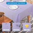 thumbnail image 3 of Bxaolu Disposable Table Cloth - 1 Pack, 54 x 72 Inch Waterproof Rectangle Tablecloths for Parties, Decorative Plastic Table Cover, Leakproof & Sturdy Table Cover Protector, Yellow, 3 of 9