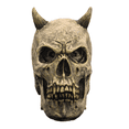 thumbnail image 2 of Adorno Calavera Demonio Con Cuernos Decoración Terror Halloween, 2 of 7