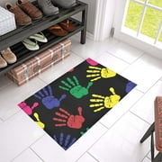 MKHERT Handprints Doormat Rug Home Decor Floor Mat Bath Mat 23.6x15.7 inch