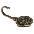 thumbnail image 4 of 6Pcs Metal Rose Flower Curtain Tie Back Tieback Holders Wall Hooks Decor, 4 of 7