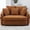 Orange, variant on Arouseden 56" Dark Gray Chaise Lounge Chair Indoor,Oversized Barrel Chaise Lounge with 2 Cushions and 3 Throw Pillows,Chenille Accent Chair,Double Sofa Chair for Living Room
