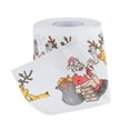 thumbnail image 4 of Decoración Para Nuevo Santa Claus Elk Gloria rollo de Papel tisú impreso, 4 of 9