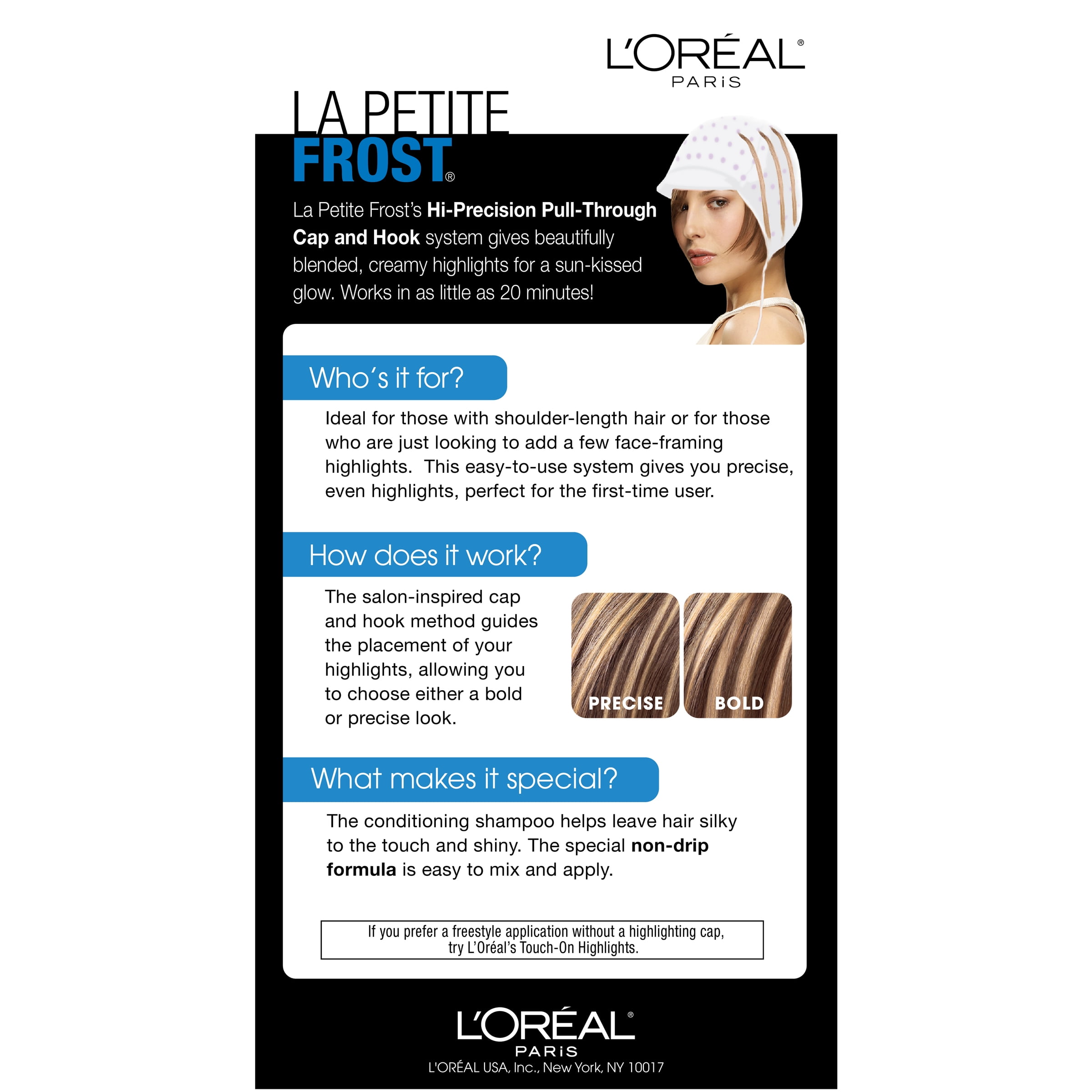 L'Oreal Paris Le Petite Frost Cap Hair Highlights for Shorter Hair, H75 Chardonnay, 1 Kit - Walmart.com l-oreal-paris-le-petite-frost-cap-hair-highlights-for-shorter-hair-h75-chardonnay-1-kit-walmart-com