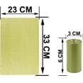 thumbnail image 4 of Paquete de 90 bolsas biodegradables para excrementos de perros, bolsas biodegradables para excrementos de perros, bolsas biodegradables para excrementos de mascotas (color verde) Rojo Verde  Cocina, Decoración y Otros, 4 of 4