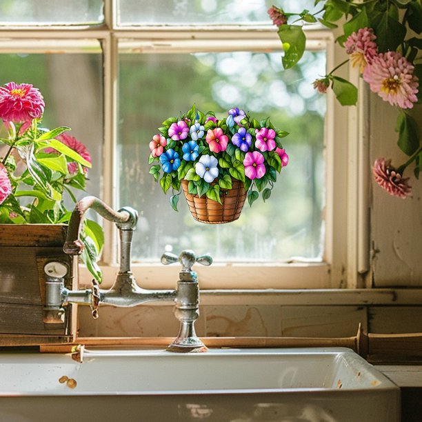HWRETIE - Pegatinas de pared para dormitorio,sala de estar,plantas verdes y amigables,calcomanías de papel autoadhesivas para decoración del hogar y embellecimiento de paredes