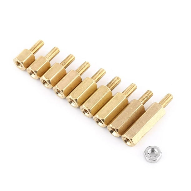 Tebru PCB Standoff,360pcs M2.5 Brass MaleFemale Standoff and Stainless