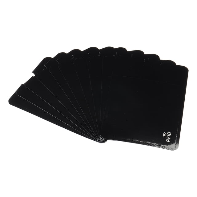 Uxcell mangas bloqueadoras RFID para prevención de robo de identidad, fundas seguras para tarjetas de crédito, paquete de 20