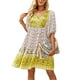 thumbnail image 4 of Sunloudy, vestido de media manga para mujer, estampado Floral Vintage, vendaje de botones, vestido bohemio de verano para vacaciones, ropa de calle de fiesta Sunloudy  S M L XL, 4 of 8