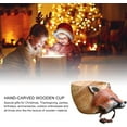 thumbnail image 6 of Hand Carved Wooden Mug, Animals Head Image Cup, Large-Capacity Rubber Wooden Water Coffee Cup, Outdoor Camping (Color: Fox), 6 of 15