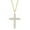 A-Gold Small, variant on 925 Sterling Silver Cross Faith Pendant Necklace for Women Infinity Necklace 14K White Gold Plated with 5A Zirconia Rose Gold