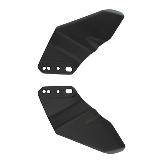 funtasica 2Pcs ABS Aerodynamic Winglet Motorbikes Parts Accessories Motorcycle Winglet Bright Black