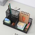 thumbnail image 3 of Metal Desktop Pen Holder Office Storage Box Pencil Desk Mesh Organizer New, 3 of 4