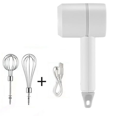 

Electric Hand Mixer Wireless Electric Hand Mixer Portable Kitchen Blender Egg Whisk with2 Beaters for Cake Baking & Cooking