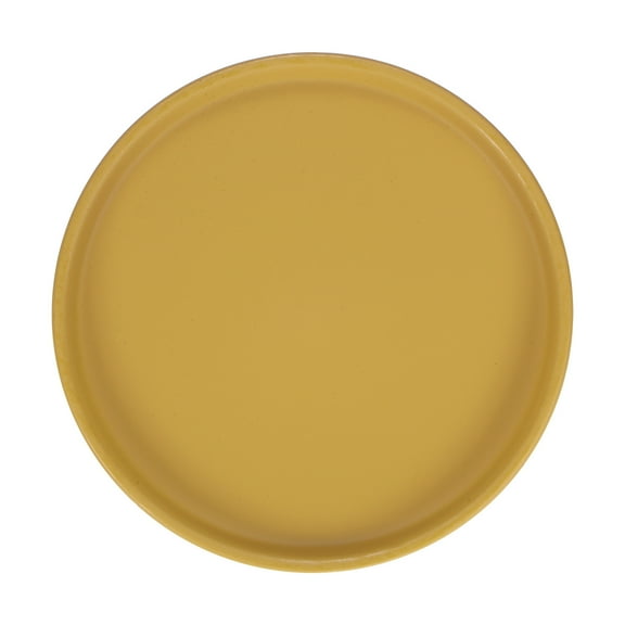 Uxcell Ceramic Plant Saucer, 6.3 Inch Plant Water Catcher Tray, Plant Pot Saucers for Indoor Plants [Round Yellow]