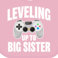 thumbnail image 4 of Inktastic Leveling Up to Big Sister Girls Baby Bib, 4 of 4