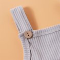 thumbnail image 4 of Patpat Baby Pretty Candy Color Solid Pocket Strappy Romper, 4 of 9