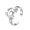 Cancer, variant on Women's Stainless Steel 12 Horoscope Astrology Adjustable Plain Zodiac Sign Rings Cancer