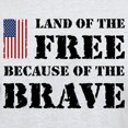 thumbnail image 3 of CafePress - Land Of The Free Light T Shirt - Light T-Shirt - CP, 3 of 4
