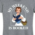 thumbnail image 3 of Disney Princess - Belle My Weekend Is Booked - Women's Short Sleeve Graphic T-Shirt, 3 of 5
