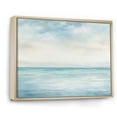 thumbnail image 2 of Designart "Minimalist Charm Of Oceanic Horizons I" Ocean Floater Framed Canvas Prints, 2 of 5