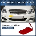 thumbnail image 2 of Unique Bargains Front Bumper Tow Hook Cover for Mercedes-Benz B-Class No.A1698851522 Jupiter Red, 2 of 7