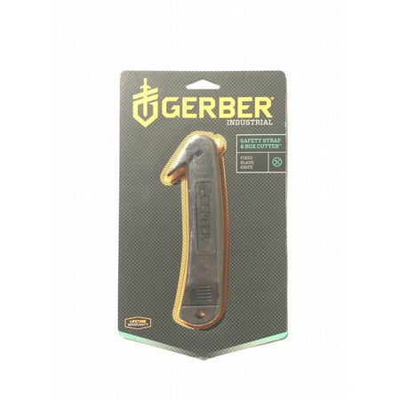 Gerber Strap Cutter - Gerber 31-000665 Safety Strap & Box Cutter w/ TacHide(TM) Handle