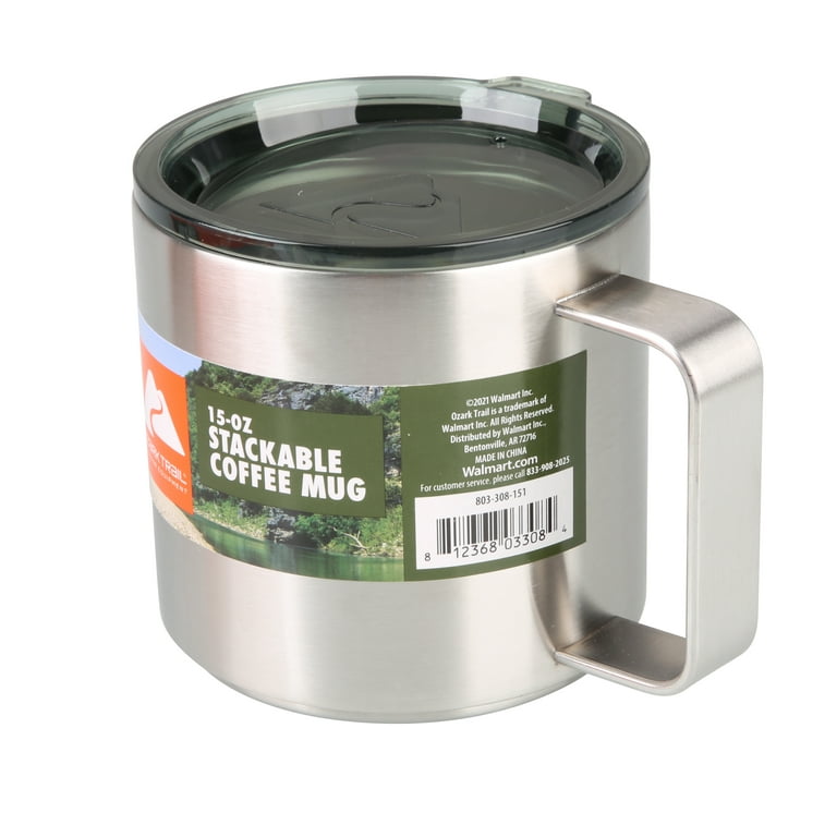 Ozark Trail 15-Oz Stackable Camping/Adventure/Jumping Stainless Steel  Coffee-Mug